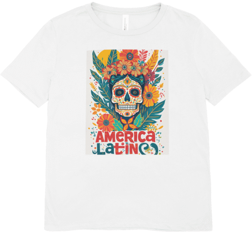 T-shirt femme blanc America Latino