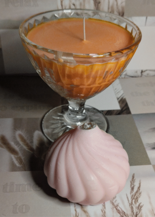 Bougie ambiance cocktail rose, orange ou verte – Image 4