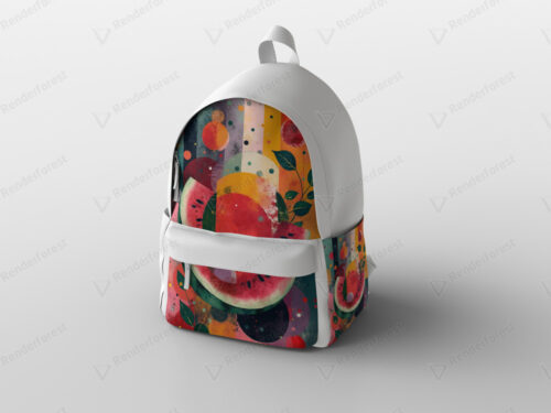 Sac à dos blanc pastèque